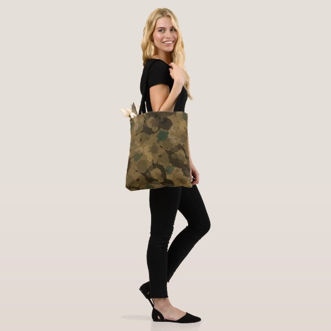 Splatter Camouflage Pattern Tote Bag (On Model)