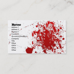Splatter Card