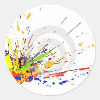 Splatter Classic Round Sticker