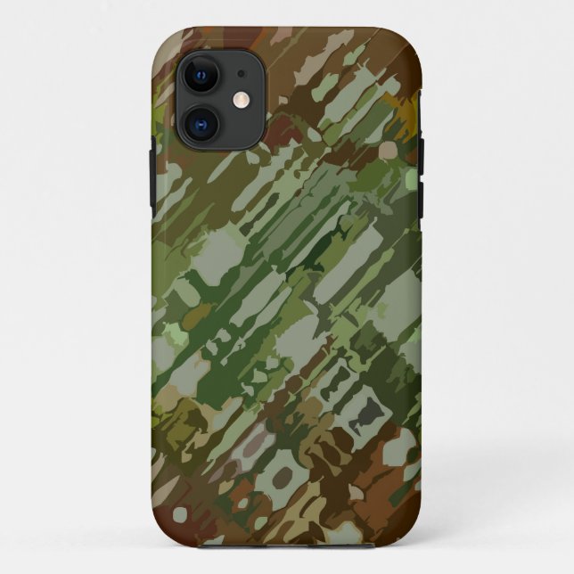 Splatter Design - green brown camouflage Case-Mate iPhone Case (Back)