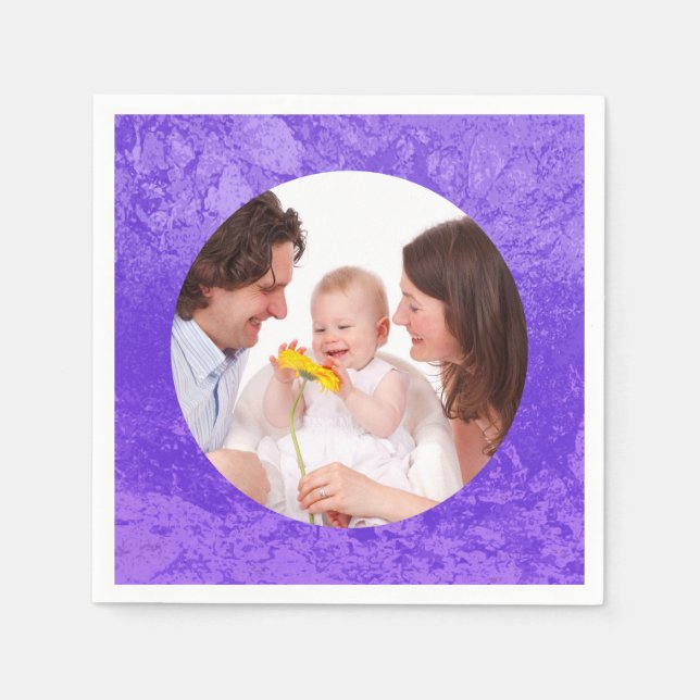 Splatter Frame III + your photos & ideas Napkin (Front)