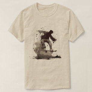 Splatter Graphic Skateboard T-Shirt