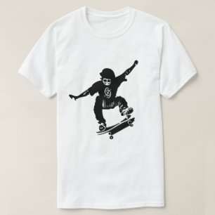 Splatter Graphic Skateboard T-Shirt