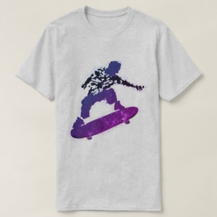 Splatter Graphic Skateboard T-Shirt