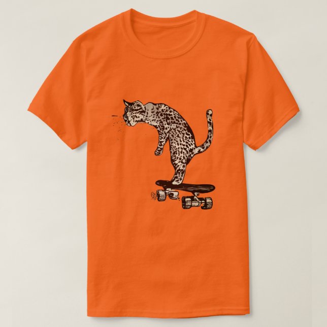 Splatter Graphic Skateboard T-Shirt (Design Front)