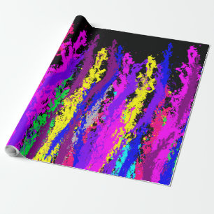 Splatter Lines Wrapping Paper