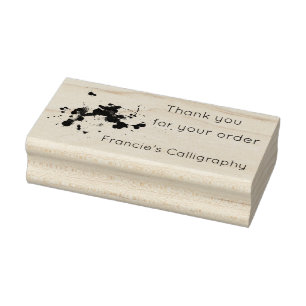 Splatter of Ink or Paint Art Stamp