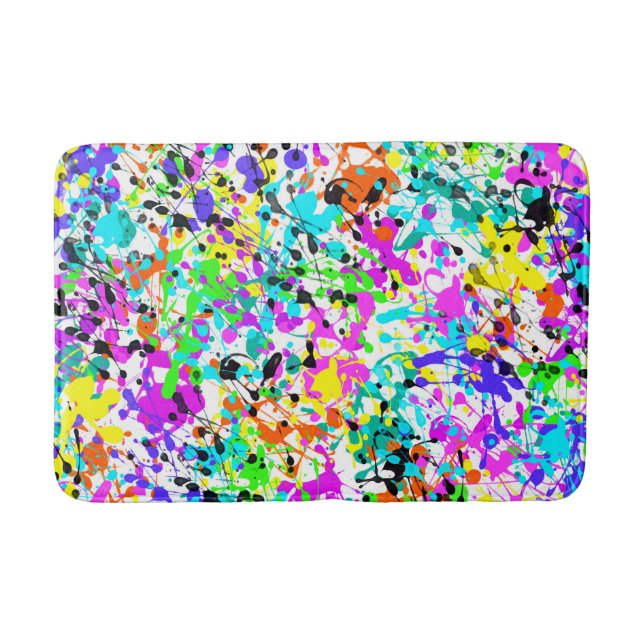Splatter Paint Bath Mat (Front)