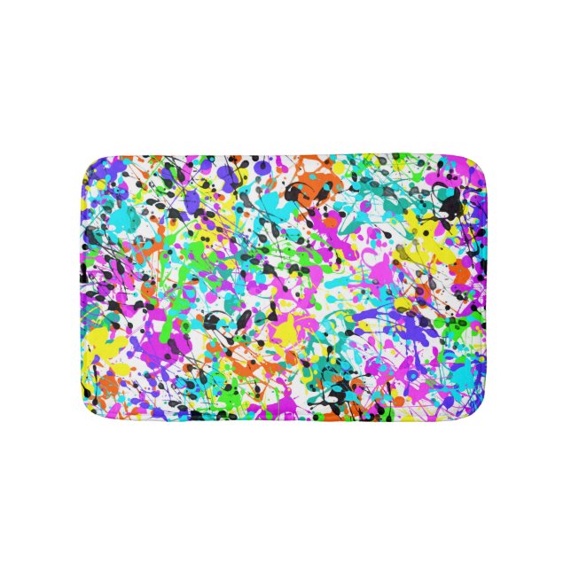 Splatter Paint Bath Mat (Front)