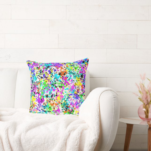 Splatter Paint Cushion (Couch)