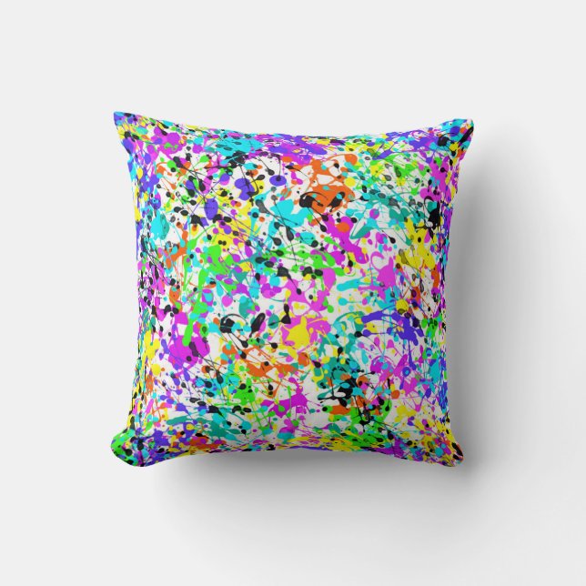 Splatter Paint Cushion (Front)