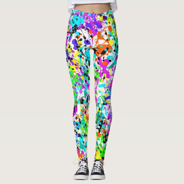 Splatter Paint Leggings (Front)