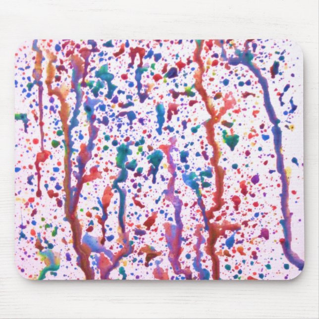 Splatter Paint Mouse Mat (Front)
