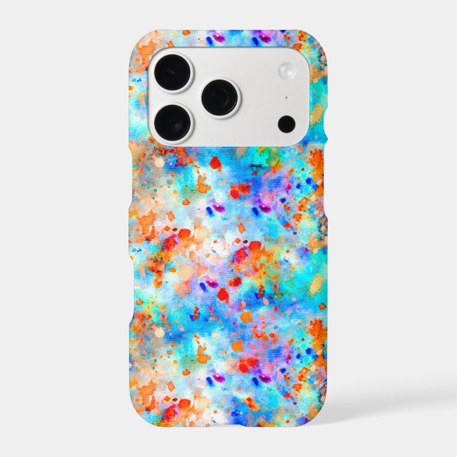Splatter Paint Rainbow of Bright Colour Background (Back)