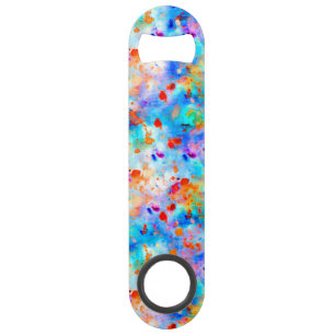 Splatter Paint Rainbow of Bright Colour Background