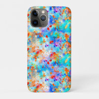 Splatter Paint Rainbow of Bright Colour Background