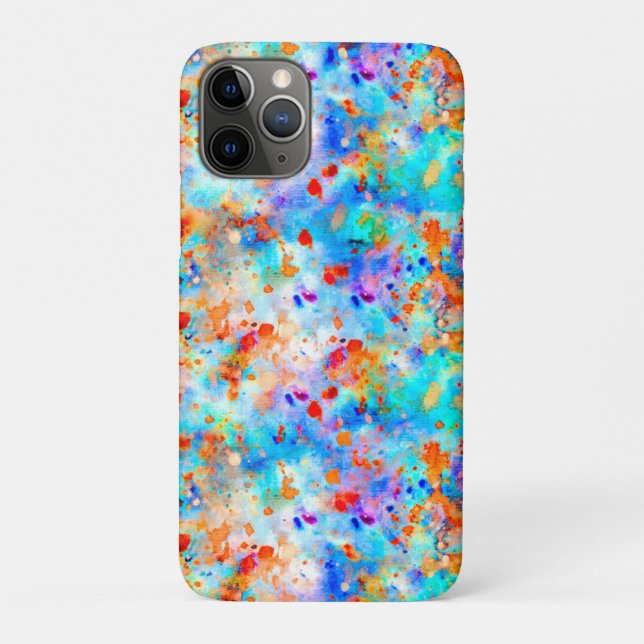 Splatter Paint Rainbow of Bright Colour Background Case-Mate iPhone Case (Back)
