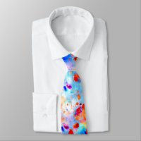 Splatter Paint Rainbow of Bright Colour Background