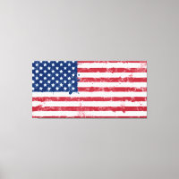 Splatter Painted American Flag