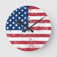 Splatter Painted American Flag