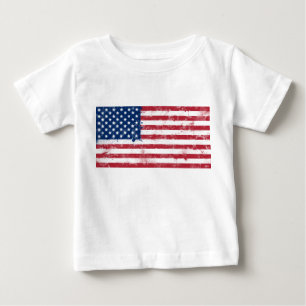 Splatter Painted Flag of the USA Baby T-Shirt