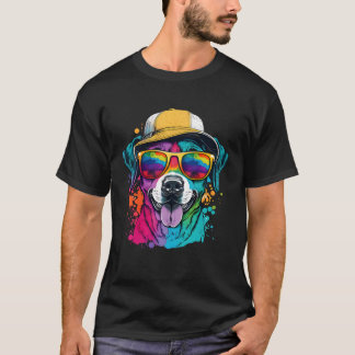 Splatter Pup Abstract Dog Dog  Canine 24 T-Shirt