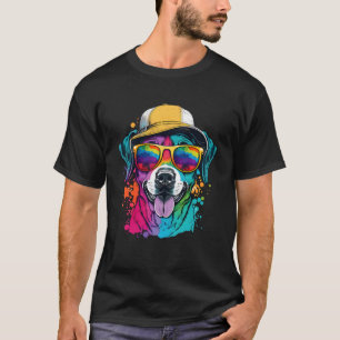 Splatter Pup Abstract Dog Dog  Canine 24 T-Shirt