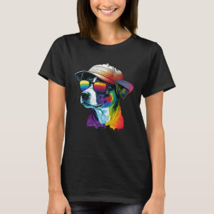 Splatter Pup Abstract Dog Dog Canine 26 T-Shirt