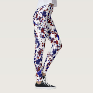 Splatter - Red and Blue Leggings