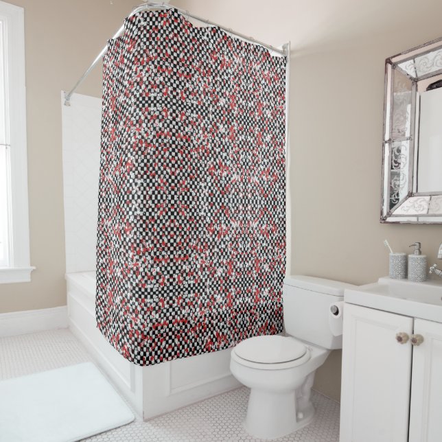 Splatter Shower Curtain (In Situ)