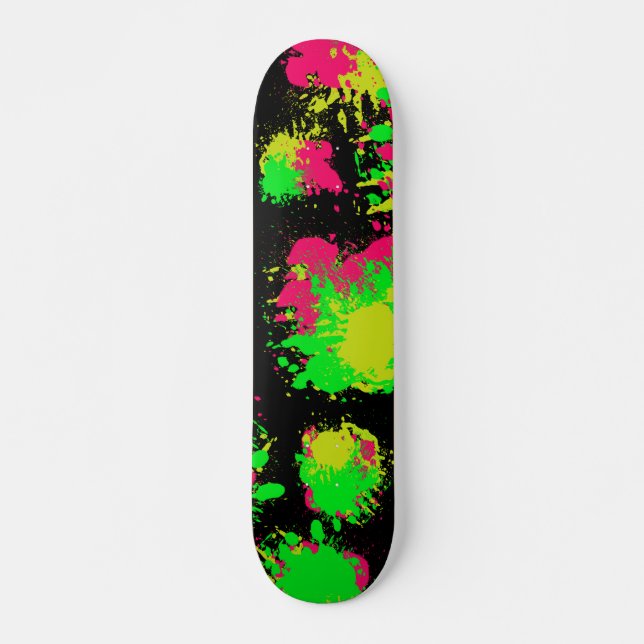 Splatter Skateboard (Front)
