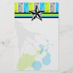 Splatter Star Stationary Stationery