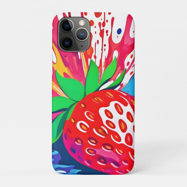 Splatter Strawberry Splash Case-Mate iPhone Case (Back)