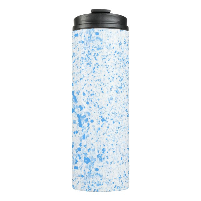 Splatter Texture - Blue Thermal Tumbler (Front)