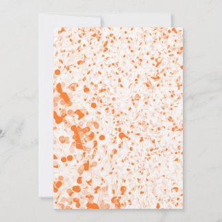 Splatter Texture - Orange Invitation