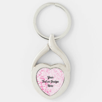 Splatter Texture - Pink Keychain