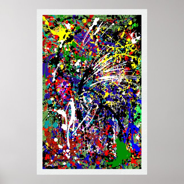 Splatter Up  Paint Splatter Poster (Front)