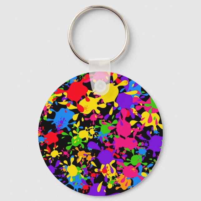 Splatter Wallpaper Key Ring (Front)