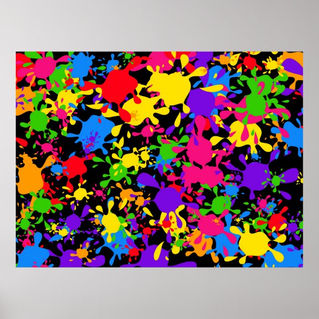 Splatter Wallpaper Poster (Front)
