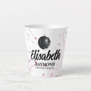 Splatter Watercolor Latte Mug