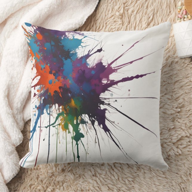 Splattered Cushion (Blanket)