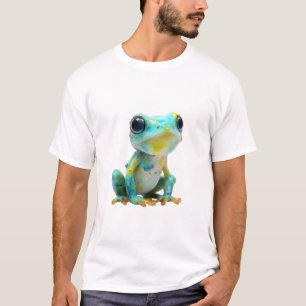 Splattered Galactic Tree Frog Art Men T-Shirt