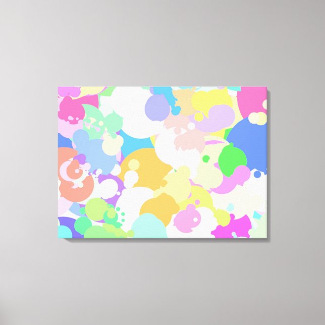 Splattered Paint Art Canvas Print (Front)
