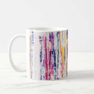 Splattered paint on white backgroundpaint,art,fine coffee mug