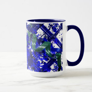 Splattered Plaid Mug