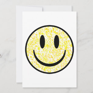 Splattered Smile Face Holiday Card