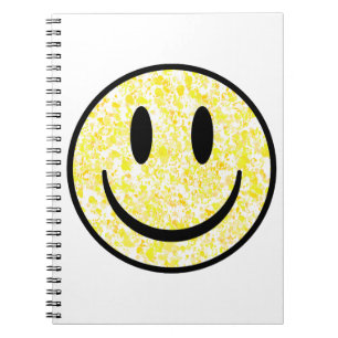Splattered Smile Face Notebook