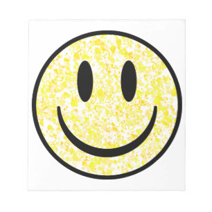 Splattered Smile Face Notepad