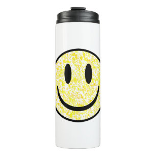Splattered Smile Face Thermal Tumbler