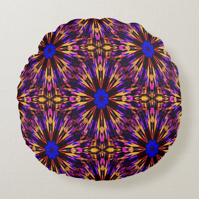 Splattered Stars... Round Cushion (Front)